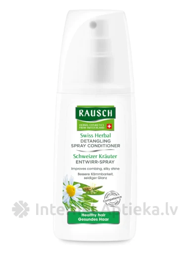 Rausch Swiss Herbal Detangling izsmidzināms kondicionieris vieglākai matu ķemmēšanai, 100 ml | internetaptieka.lv