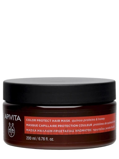 APIVITA COLOR plaukų kaukė spalvos apsaugai su quinoa baltymu ir medumi, 200 ml | internetaptieka.lv