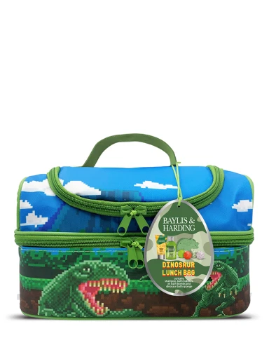 Baylis & Harding dinosauruste Lunch Bag kinkekomplekt, vannipomm 4x20g, vannivaht 100ml, šampoon 30ml | internetaptieka.lv