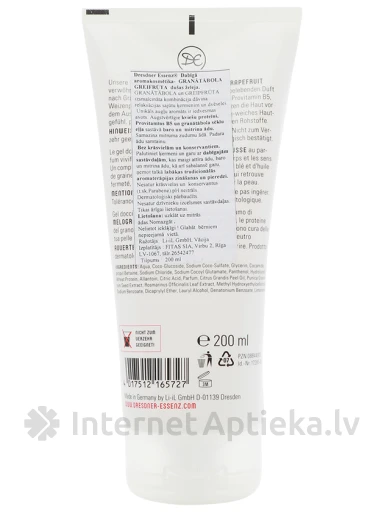 Dresdner Essenz dušigeel granaatõuna ja greibiga, 200 ml | internetaptieka.lv