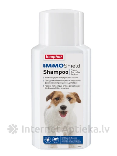 Beaphar IMMO SHIELD эффективный шампунь против паразитов для собак, 200 мл | internetaptieka.lv