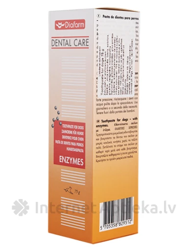 Diafarm Enzymes zobu pasta suņiem, 75 g | internetaptieka.lv