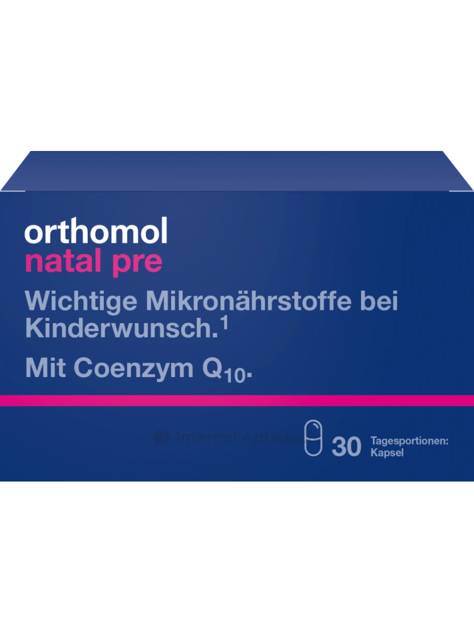 Orthomol Natal pre, 30 kapslit | internetaptieka.lv