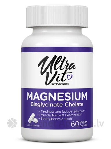 Ultravit Magnija bisglicināts, 60 kapsulas | internetaptieka.lv
