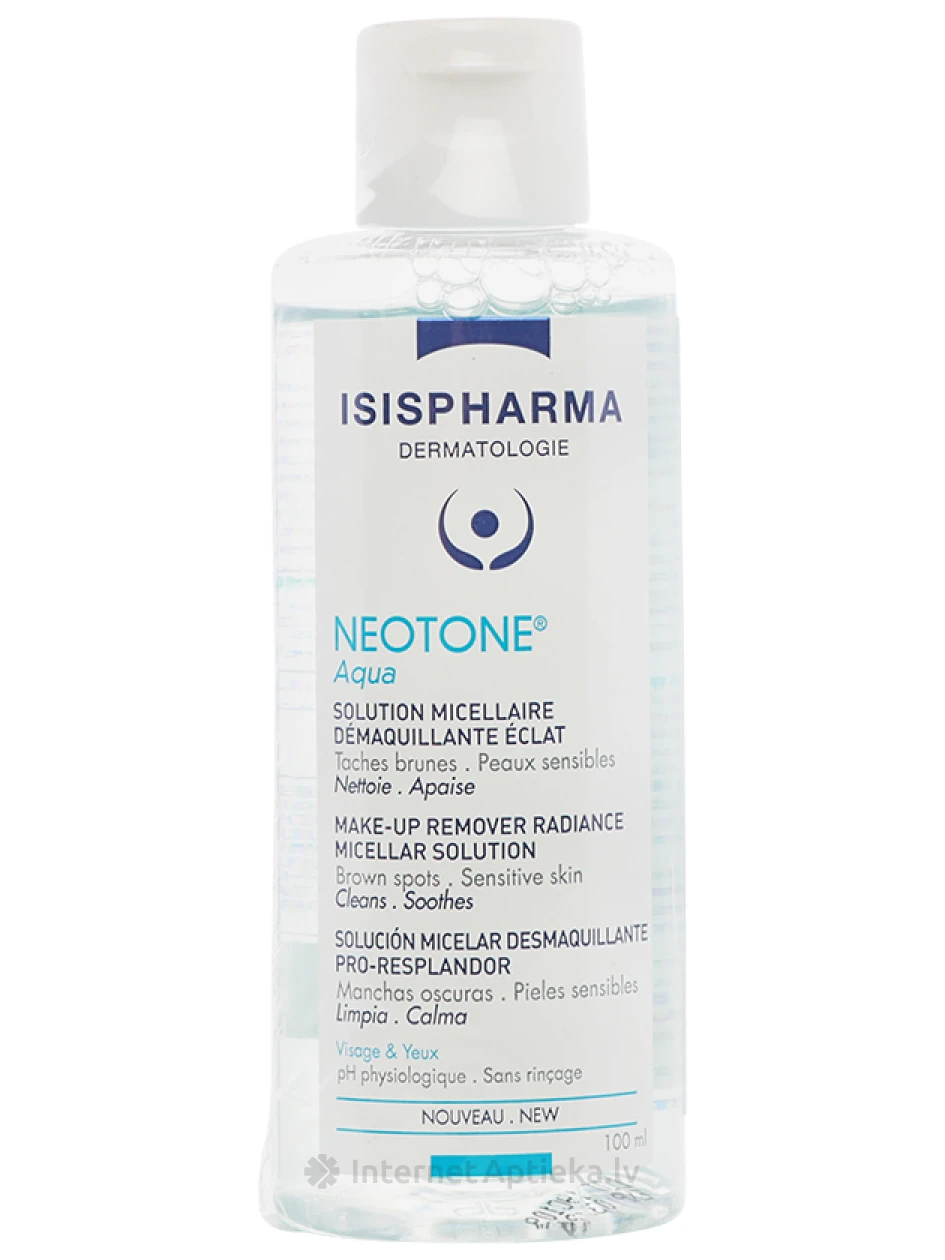 Мицеллярная вода  Isispharma Neotone Aqua с эффектом отбеливания, 100 мл | internetaptieka.lv