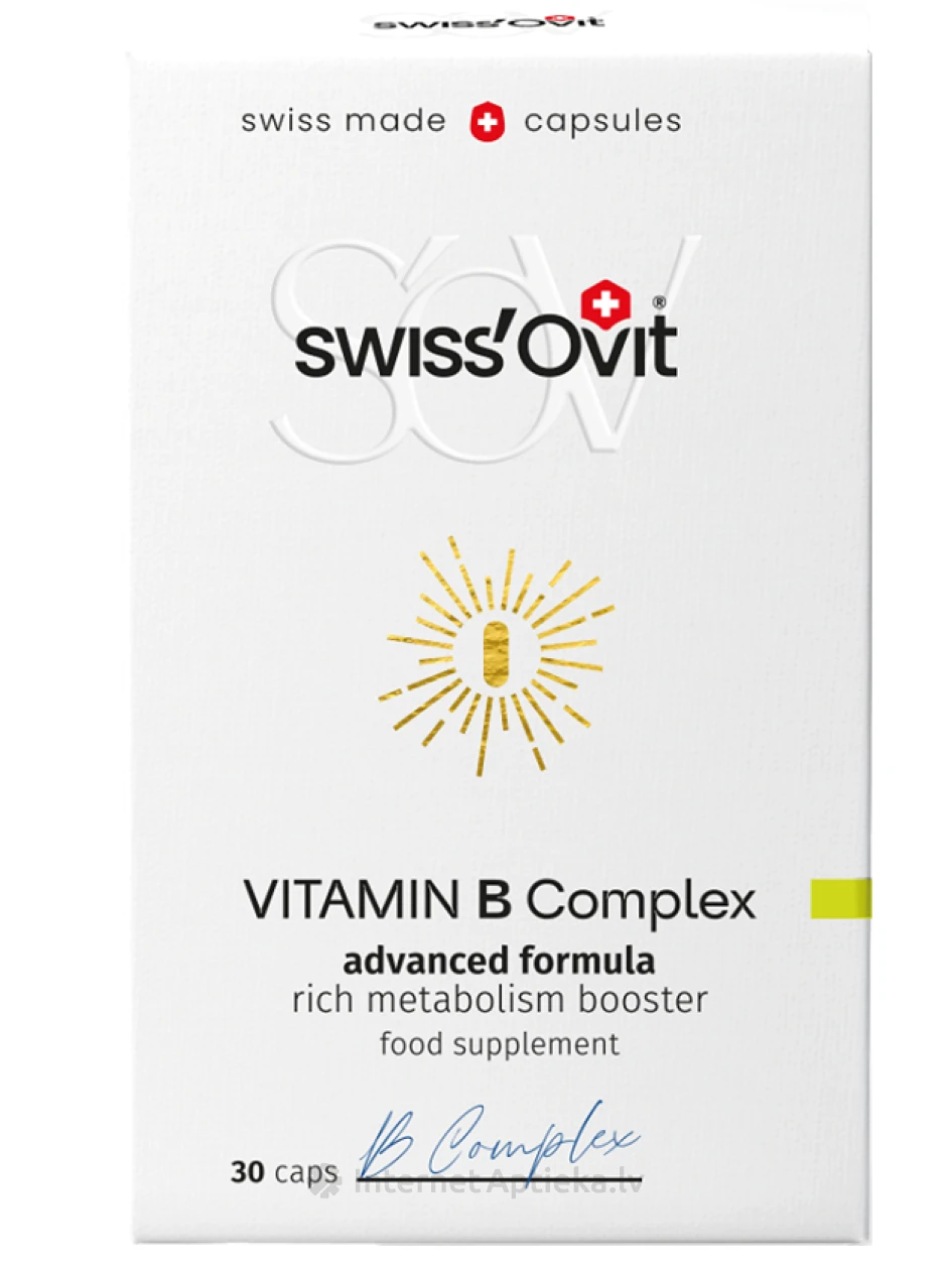 Swiss`Ovit Vitamiin B Complex, 30 kapslit | internetaptieka.lv