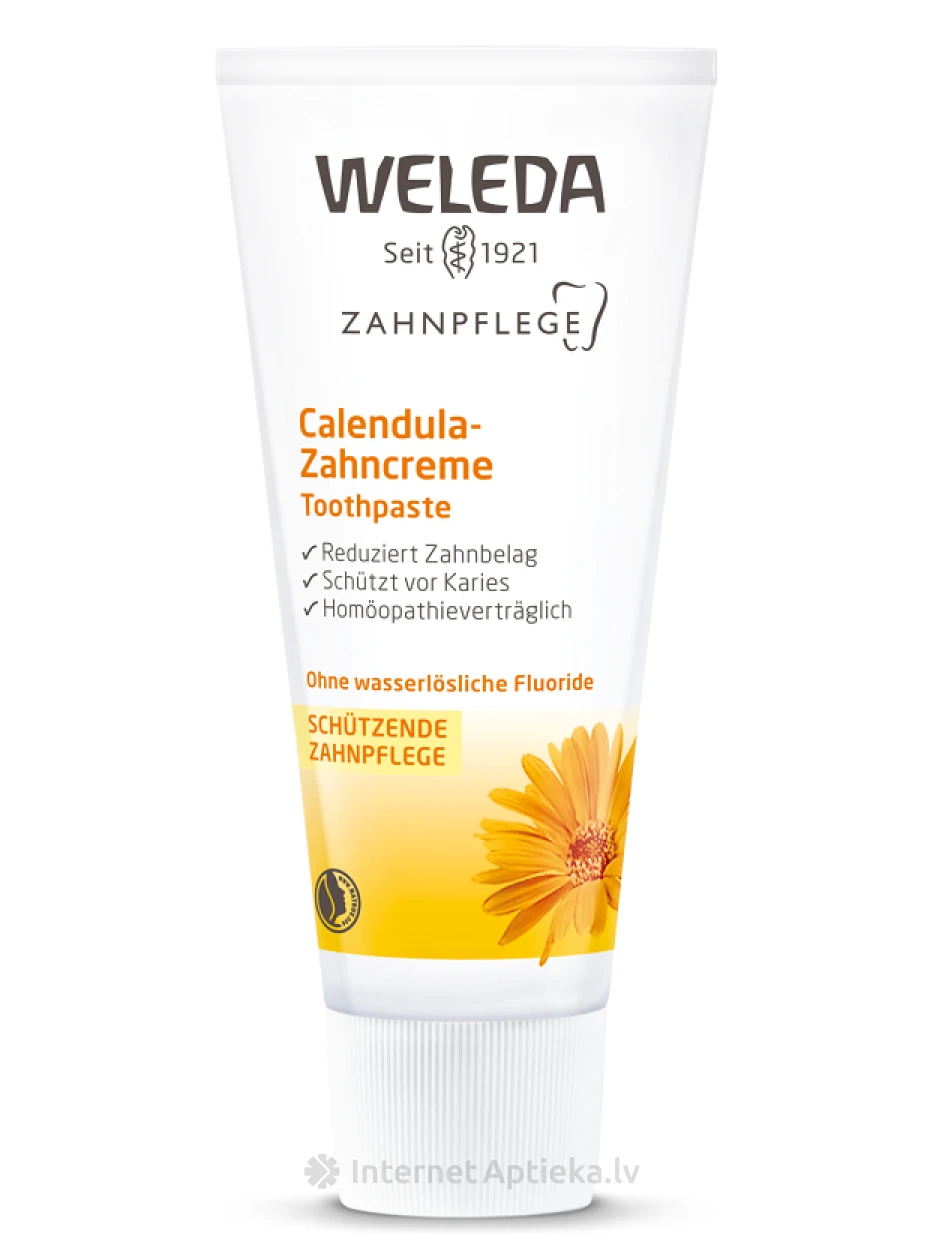 Weleda Zobu pasta ar kliņģerītēm, 75 ml | internetaptieka.lv