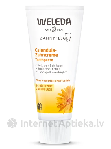 Weleda зубная паста с экстрактом календулы, 75 мл | internetaptieka.lv