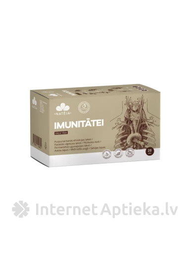 Natēja Imunitātei tēja paciņās, 20 gb. | internetaptieka.lv