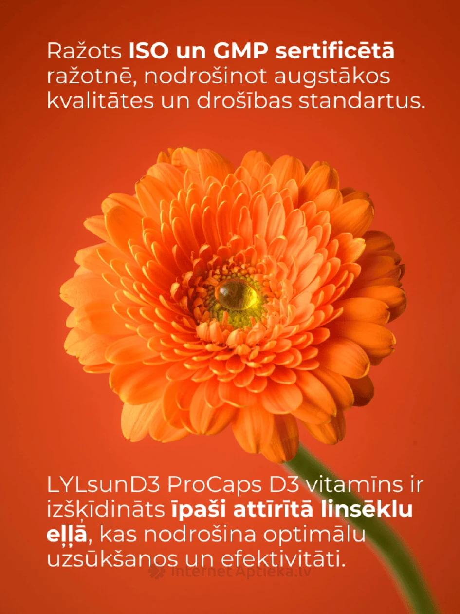 LYL sunD3 ProCaps 4000 SV, 60 kapsulas | internetaptieka.lv