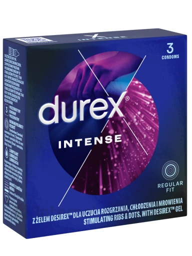 DUREX intensiivsed kondoomid, 3 tk. | internetaptieka.lv