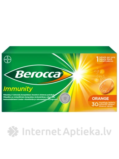 Berocca Immunity, 30 putojošās tabletes | internetaptieka.lv