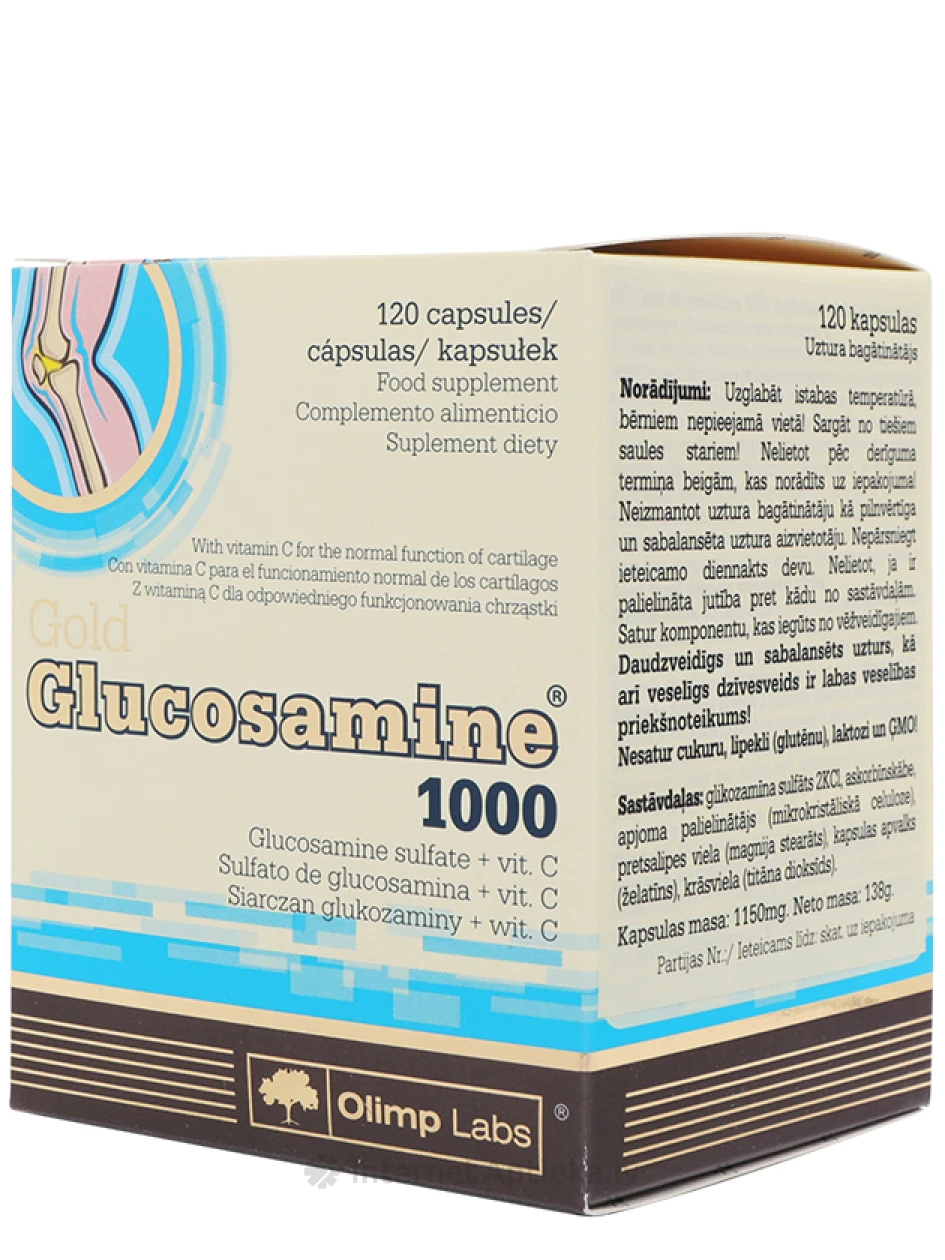 Olimp Labs GOLD GLUCOSAMINE 1000 kapslit, 120 tk. | internetaptieka.lv