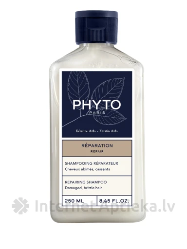 PHYTO REPAIR taastav šampoon kahjustatud ja hapratele juustele, 250 ml | internetaptieka.lv