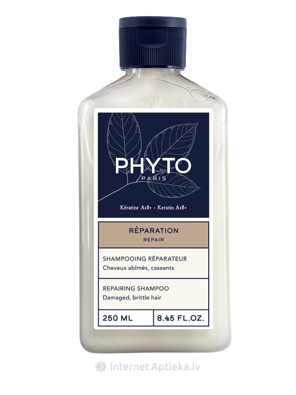 PHYTO REPAIR atjaunojošs šampūns bojātiem, trausliem matiem, 250 ml | internetaptieka.lv