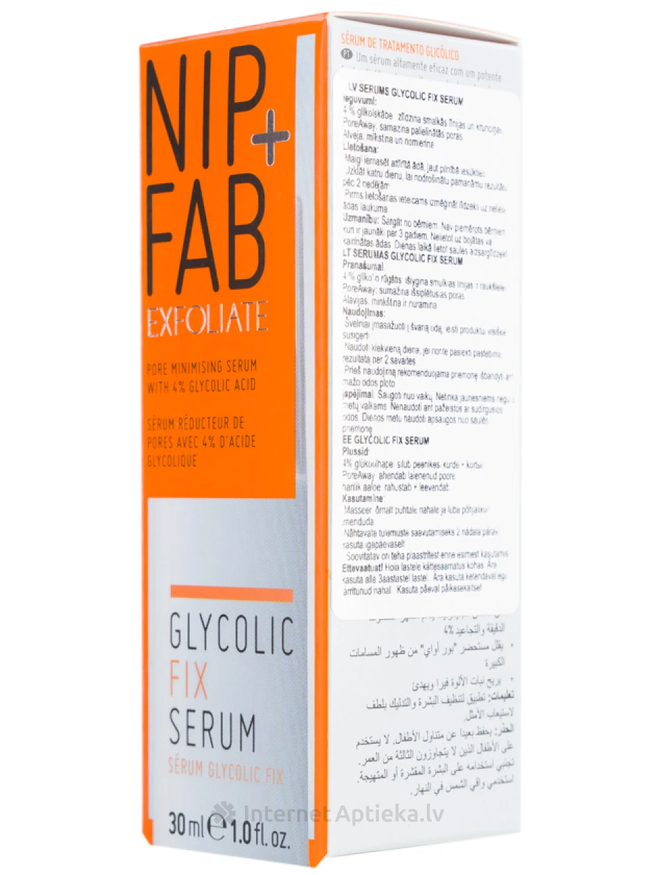 NIP+FAB Glycolic Fix seerum, 30 ml | internetaptieka.lv