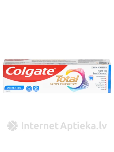 Colgate Total Whitening зубная паста, 75 мл | internetaptieka.lv