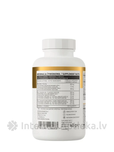 OstroVit Omega 3-6-9 kapsulas, 30 gb. | internetaptieka.lv