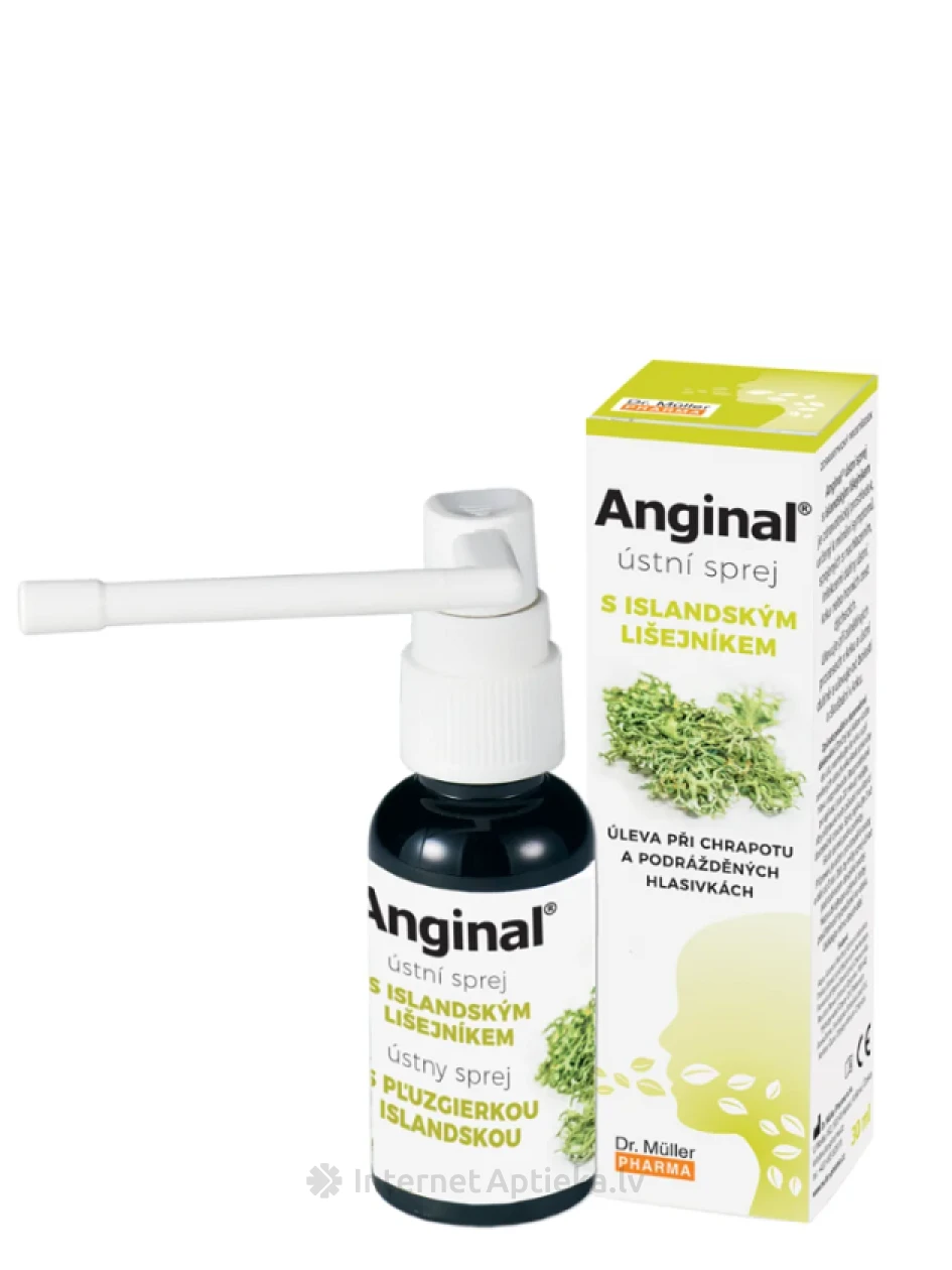 Dr.Muller Anginal спрей с исландским лишайником, 30 мл | internetaptieka.lv