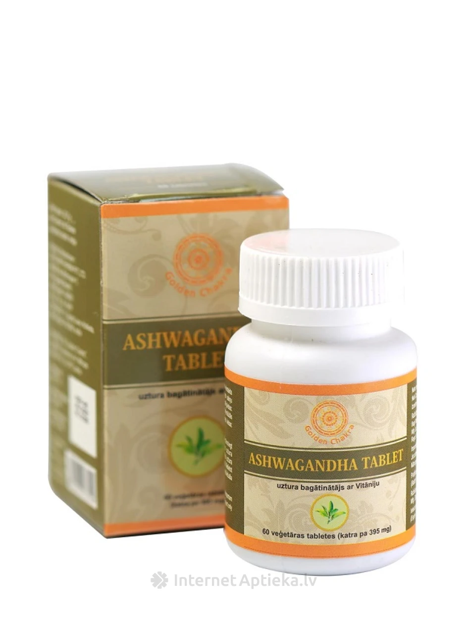 Golden Chakra Ashwagandha, 60 таблеток | internetaptieka.lv