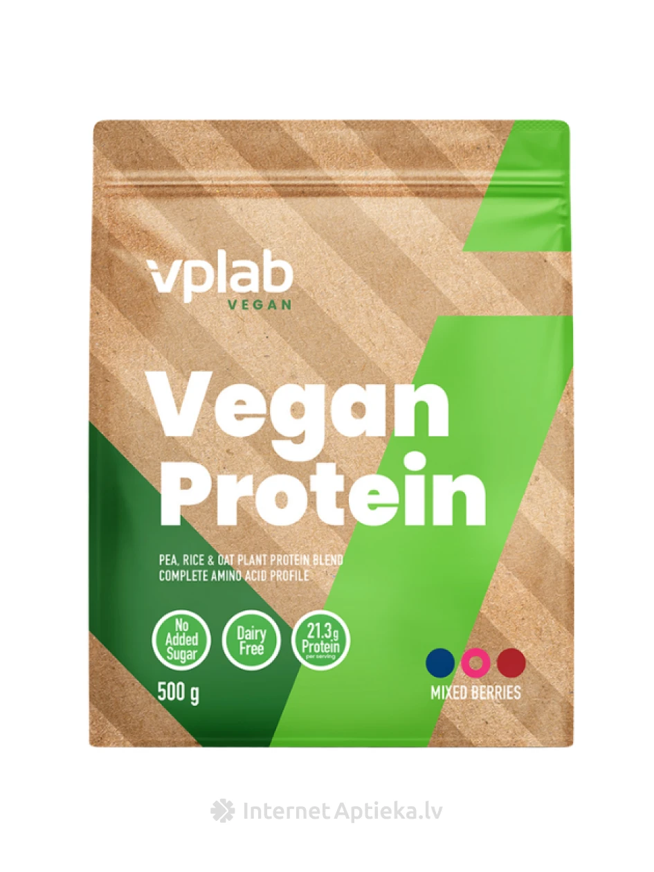 VPLab Vegan Protein Meža ogu, 500 g | internetaptieka.lv