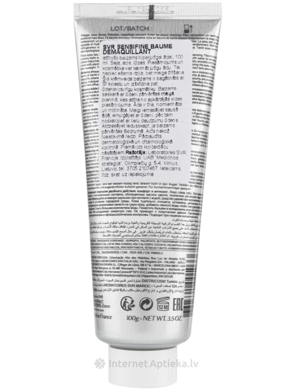 SVR attīrošs balzams hiperjutīgai ādai, 100 ml | internetaptieka.lv