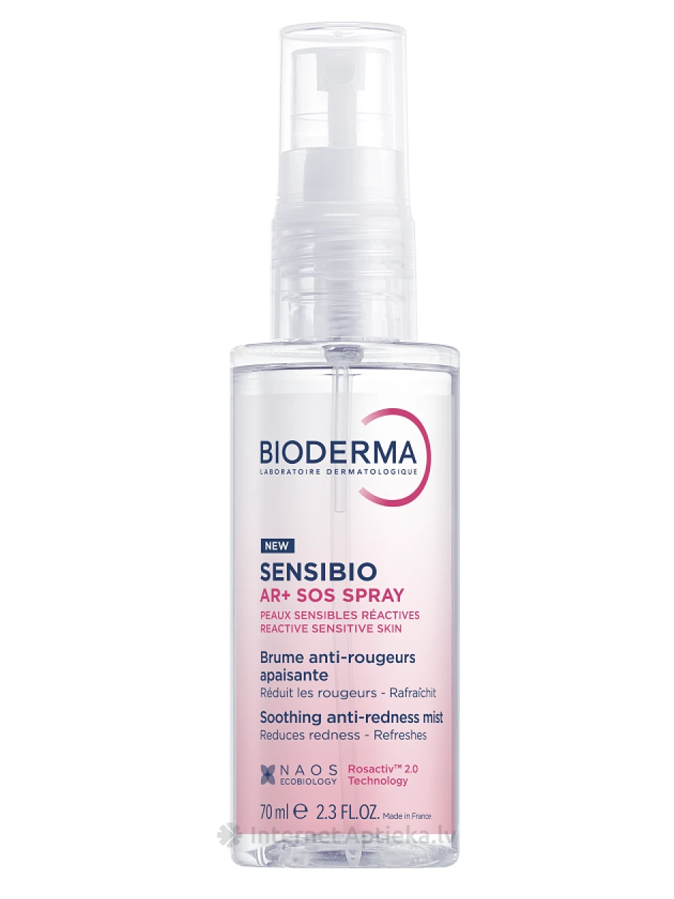 Bioderma Sensibio AR+ SOS sprei, 70 ml | internetaptieka.lv