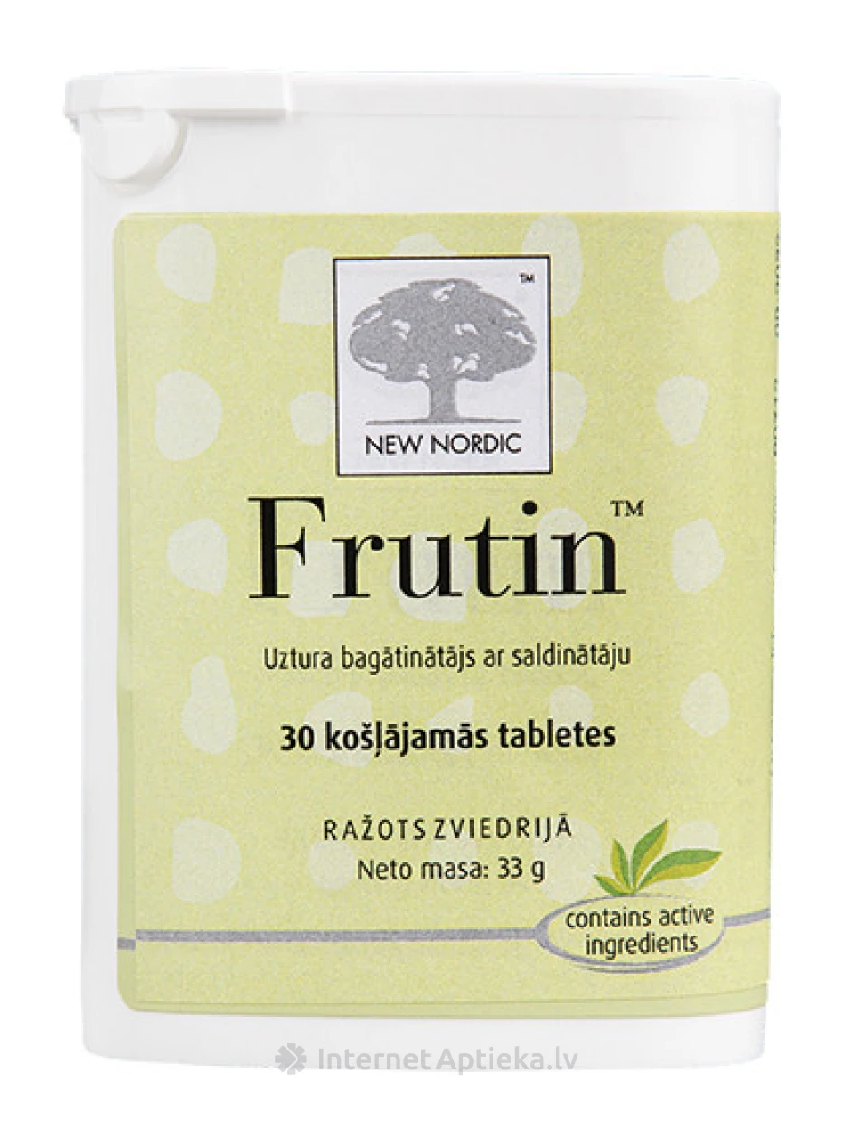 Frutin, 30 košlājamas tabletes | internetaptieka.lv