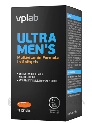 VPLAB Ultra Men's Sport Multivitamin Formula, 90 капсул | internetaptieka.lv