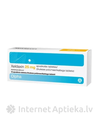 XELDAXIN 25 mg apvalkotās tabletes, 10 gb. | internetaptieka.lv