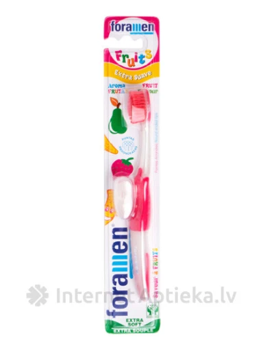 Foramen F-Aroma hambahari. 3 maitset - maasikas, pirn, banaan, 1 tk. | internetaptieka.lv