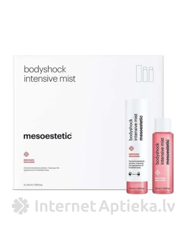 Mesoestetic bodyshock intensive mist lokālai tauku samazināšanai, 2 x 35 ml | internetaptieka.lv