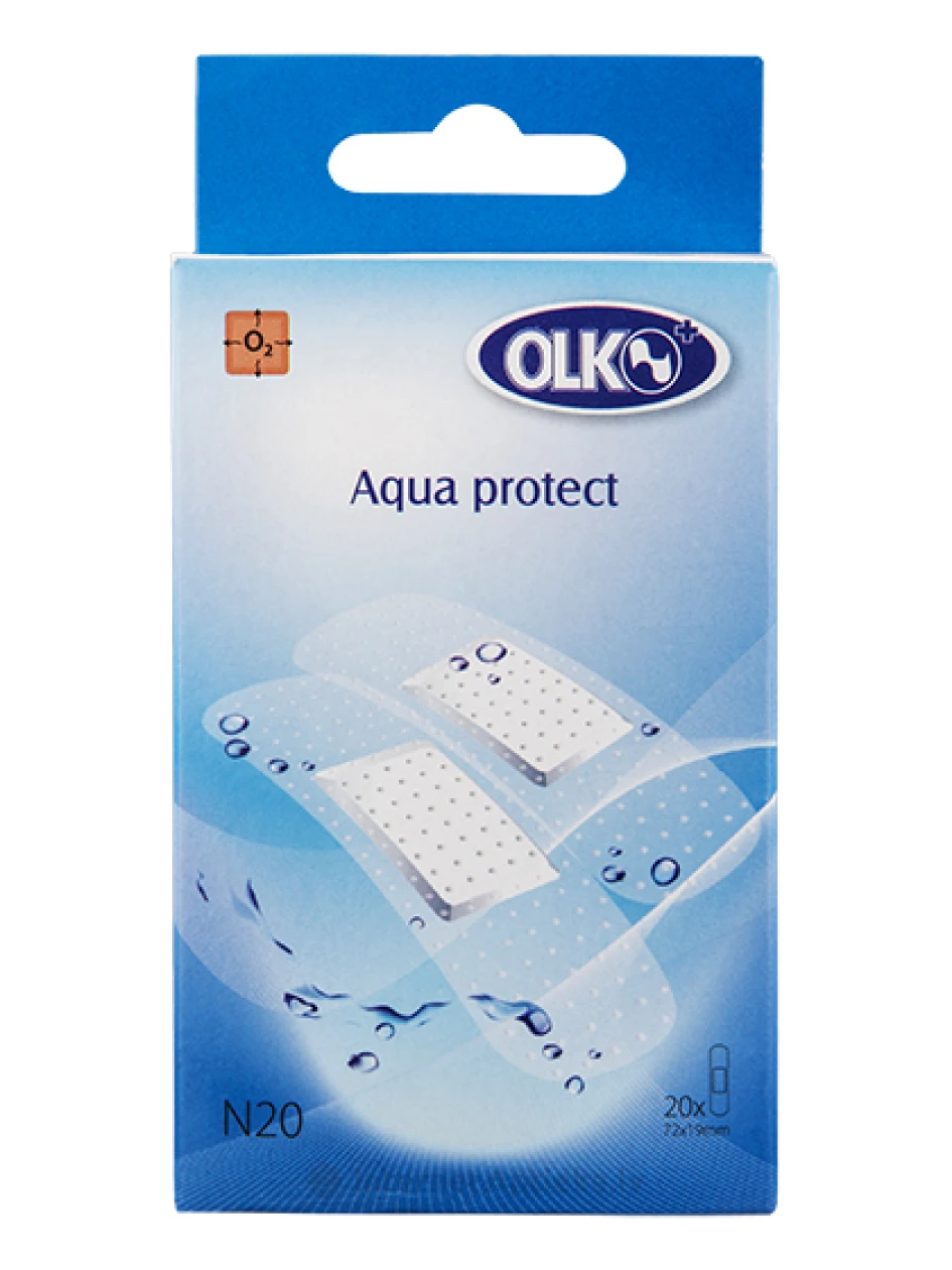Olko Aqua Protect Bakteritsiidsed plaastrid - veekindlad, 20 tk. | internetaptieka.lv