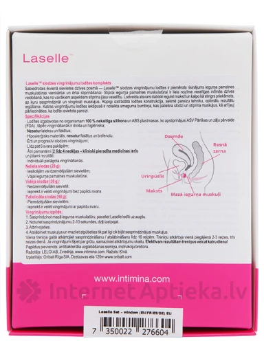 Intimina Laselle Set tupepallid, komplekt, 28a/38a/48a | internetaptieka.lv