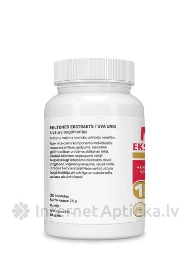 Miltenes ekstrakts tabletes, 30 gb. | internetaptieka.lv
