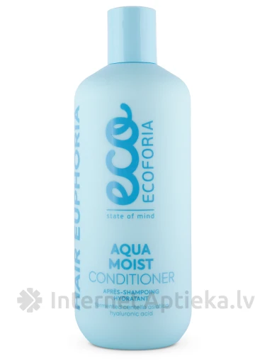 ECOFORIA Aqua Moist mitrinošs kondicionieris, 400 ml | internetaptieka.lv