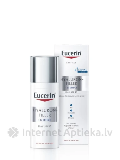 Eucerin Hyaluron-Filler дневной крем с SPF 15, 50 мл | internetaptieka.lv