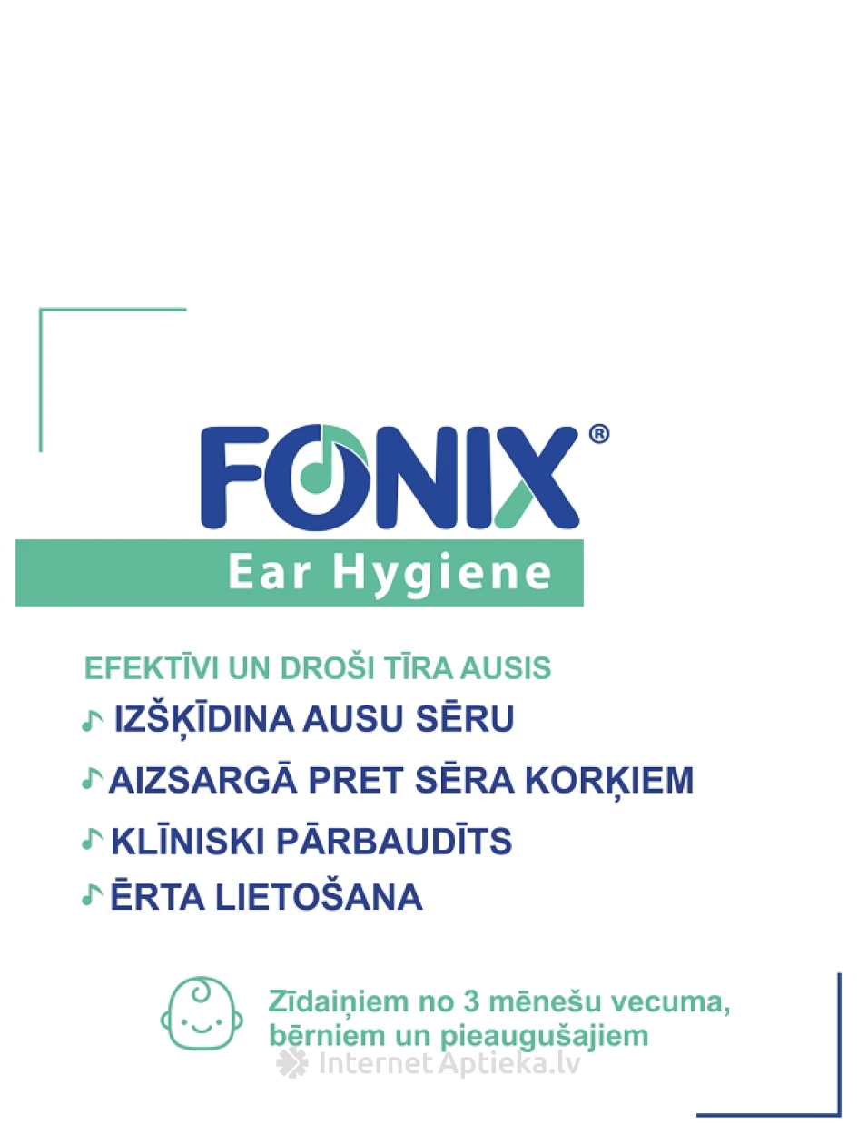 Fonixi kõrvahügieeni aerosool, 30 ml | internetaptieka.lv