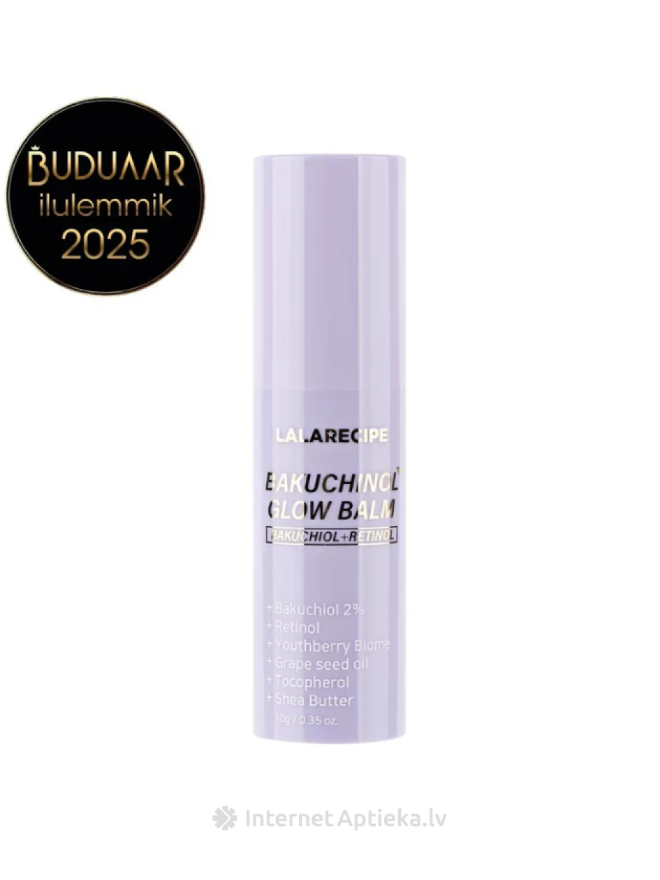 Lalarecipe Bakuchinol Glow Balm balzama stienītis, 9 g | internetaptieka.lv