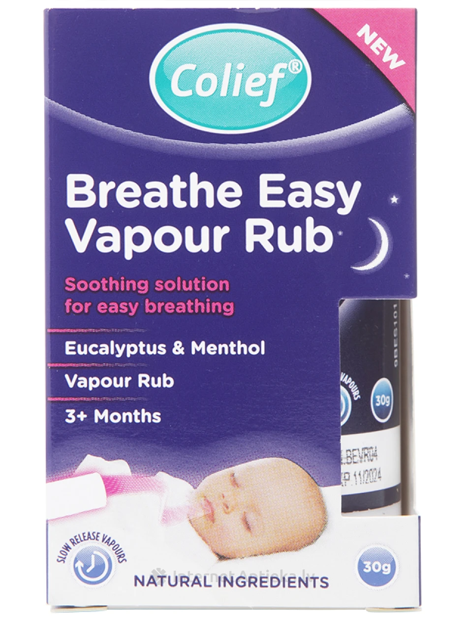 Colief breathe easy Vapour rub balzams, 30 g | internetaptieka.lv