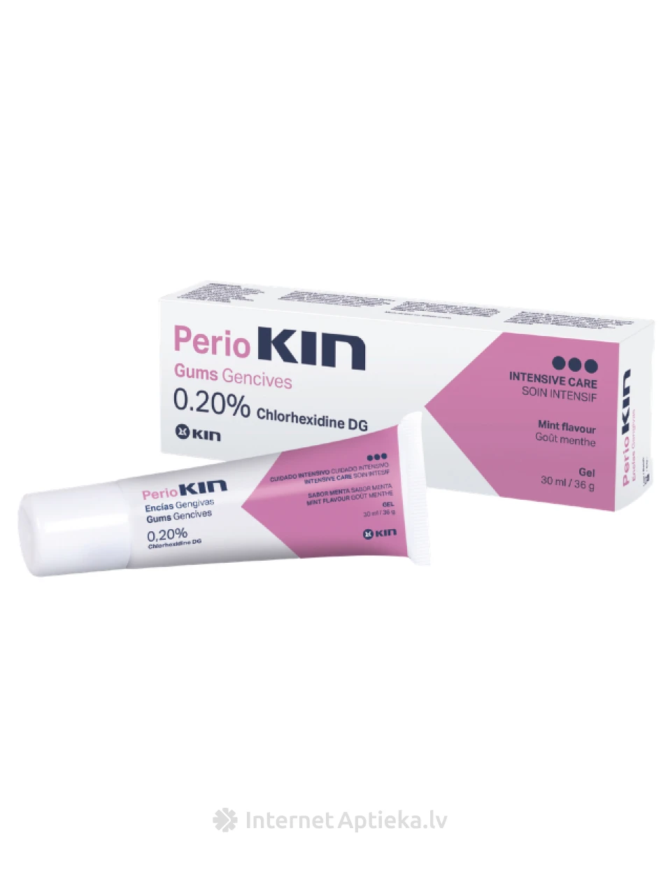 KIN PERIO‑KIN хлоргексидина 0,2% гель для десен, 30 мл | internetaptieka.lv