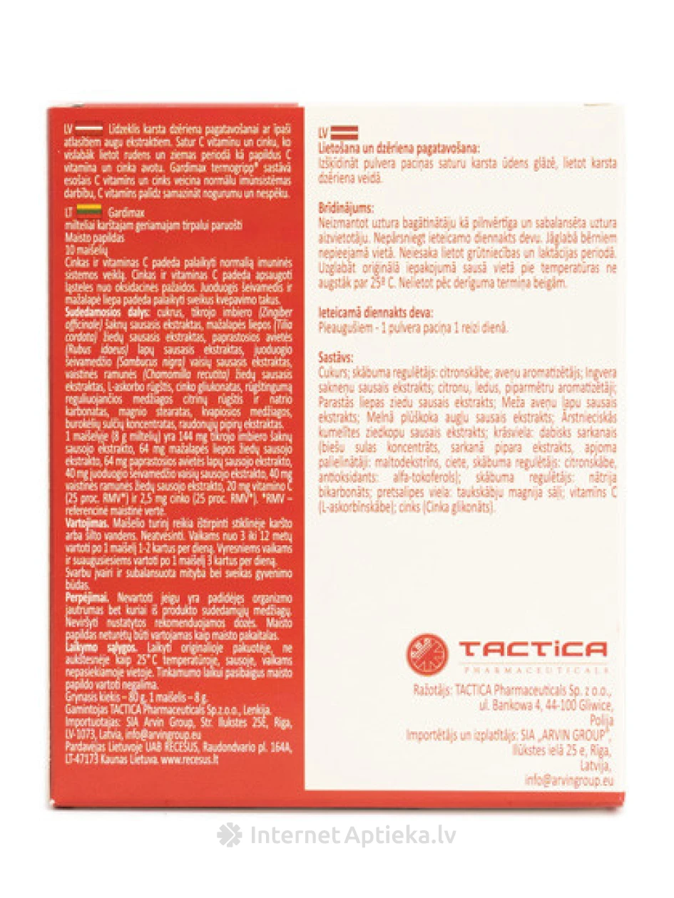 Gardimax Termogripp, 10 pakki | internetaptieka.lv