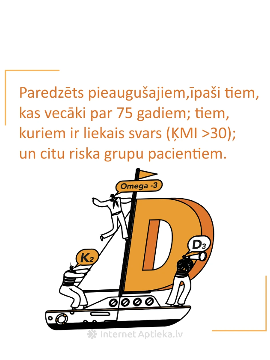 Olidetrim 4000 D3 + K2 Omega-3, 30 kapsulas | internetaptieka.lv