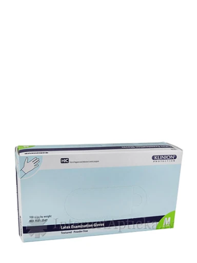Klinion lateksa cimdi nepūderēti - M izmērs, 100 gb. | internetaptieka.lv