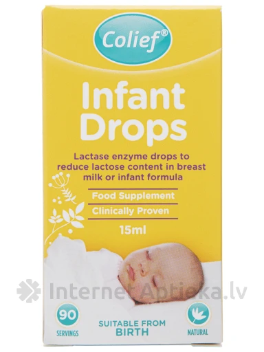 Colief Infant Drops капли лактазы для младенцев, 15 мл | internetaptieka.lv