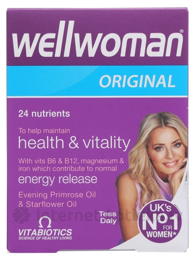 Vitabiotics Wellwoman Original витамины для женщин, 30 капсул | internetaptieka.lv