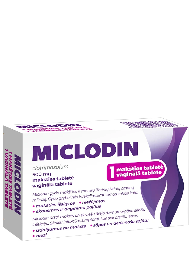 Miclodin 500 mg vaginālā tablete