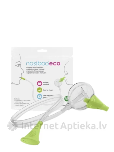NOSIBOO Eco manuālais bez filtru deguna aspirators | internetaptieka.lv