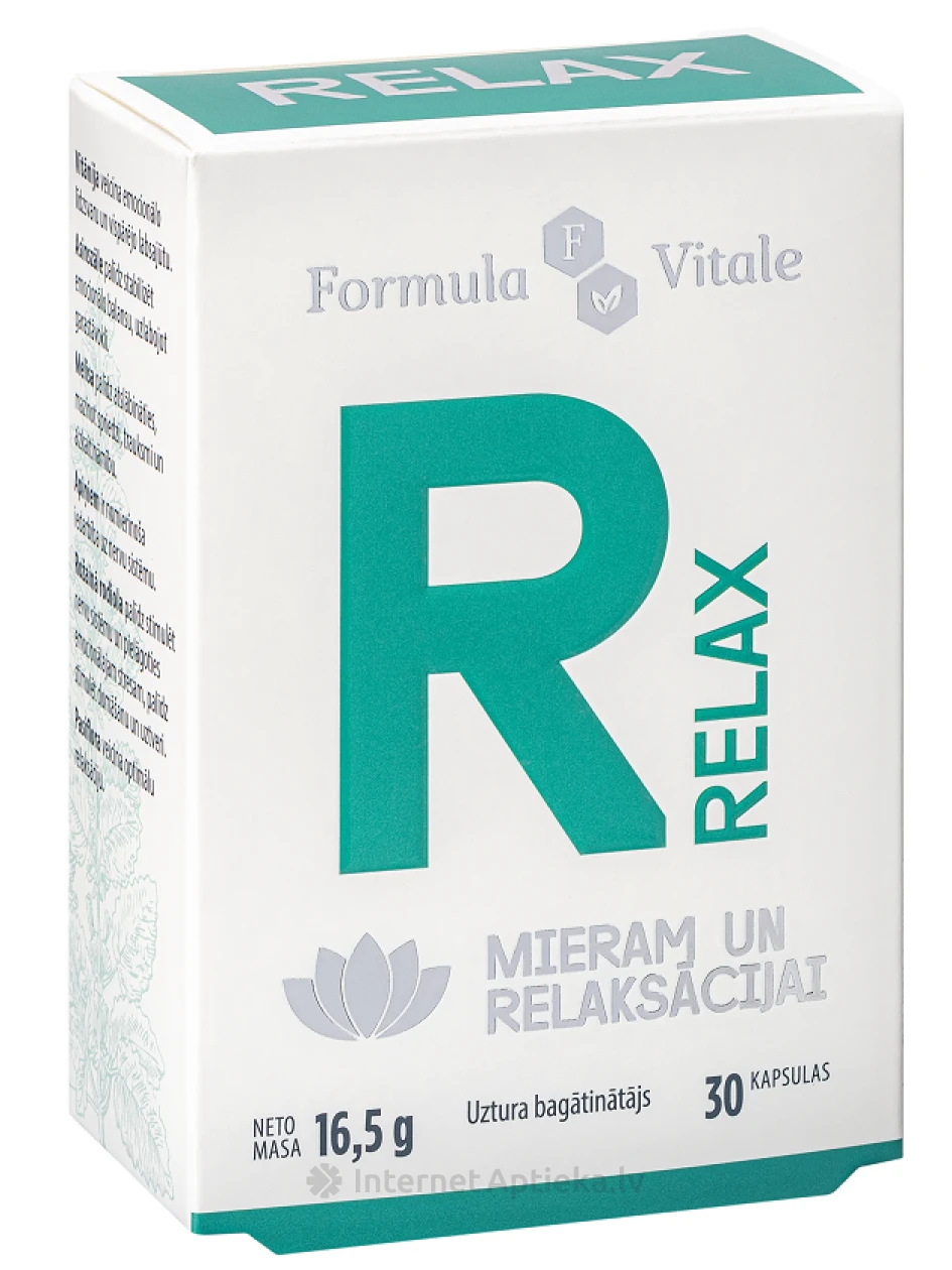 Formula Vitale Relax, 30 kapslit | internetaptieka.lv