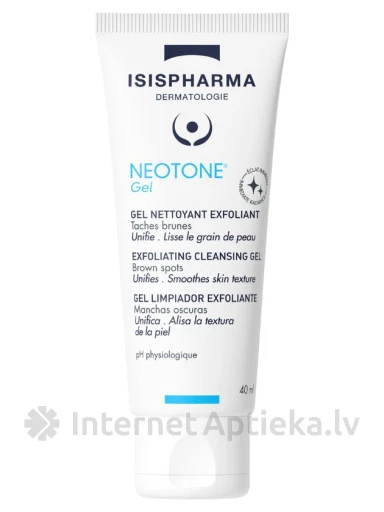 ISISPHARMA NEOTONE GEL balinošs eksfoliācijas gels, 40 ml | internetaptieka.lv
